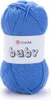A ball of blue yarn with a label. Podgląd zdjęcia produktu