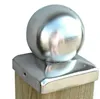 Edelstahl Pfostenhaube 120 mm Kugel Kappe Form Produktbild-Vorschau 1