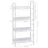 VidaXL 288224, Biały, 4 pół., Stal, Drewno, 15 kg, 60 kg Podgląd zdjęcia produktu 13