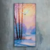 Leinwand Uhr Küche Wohnzimmer Bild Kunstdruck 30x60 Gemälde Produktbild-Vorschau 2