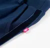 Kinderhose mit Schwarzen Zierleisten Marineblau 104 Produktbild-Vorschau 5