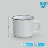 Moderne Keramik Espresso-Tassen 6er Set weiß beige grau 50 Produktbild-Vorschau 2
