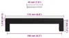 vidaXL Möbelgriffe 10 Stk. Schwarz 160 mm Edelstahl Produktbild-Vorschau 8