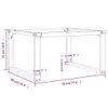 vidaXL Nohy konferenčního stolku O-rám 70x60x43 cm ocelové Náhled obrázku produktu 7