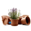 BigDean 8 Stück Blumentopf mit Untersetzer rund ø 25 cm Produktbild-Vorschau 1