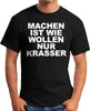 Machen ist wie Wollen nur krasser Lustiges Herren T-Shirt Produktbild-Vorschau 2