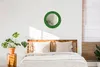Ø50cm Spiegel - Glasrahmen mit Aufdruck - Wandspiegel Produktbild-Vorschau 4
