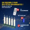 DEUBA® Set 30 Candele a LED Albero di Natale Multicolore Anteprima dell’immagine prodotto 2