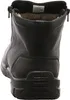The back view of a black leather boot with a fur lining. Náhľad obrázku produktu