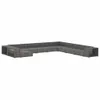 vidaXL 11-tlg. Garten-Lounge-Set mit Auflagen Poly Rattan Produktbild-Vorschau 3