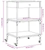vidaXL Kuchyňský vozík černý 60x48x89,5 cm materiál na bázi Náhled obrázku produktu 8