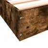 vidaXL Cadre de lit sans matelas chêne fumé 180x200 cm bois Voir les images du produit 8