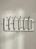 Wandgarderobe aus Metall, Elegante Kleiderhakenleiste mit Produktbild-Vorschau 7