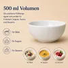 8er-Set Premium Porzellan Schüssel Ø13 cm – Elegante Schale für feine Vorspeisen und Beilagen Anteprima dell’immagine prodotto