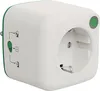 A white and green smart plug adapter with a European-style socket. Náhled obrázku produktu