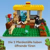A LEGO Minecraft horse stable playset with figures and animals. Podgląd zdjęcia produktu