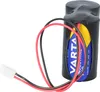A Varta industrial battery with wires and a connector, isolated on a white background. Produktbild-Vorschau