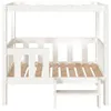 vidaXL Lit pour chien Blanc 95,5x73,5x90 cm Pin massif Voir les images du produit 5