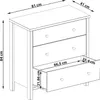 Kommode Tange im dänischen Stil, 84 cm, grau Produktbild-Vorschau 5