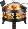 GARDEBRUK® Brasero Rond Ø67 cm en Acier Imitation Rouille Voir les images du produit 1