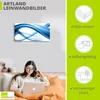 ARTland Leinwandbild Abstrakte Komposition (blau) Größe: Produktbild-Vorschau 3