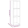 Bücherschrank/TV-Schrank Grau Sonoma 36x30x114 cm Produktbild-Vorschau 8