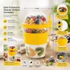 Müslibecher 4er Set Joghurtbecher To Go Lunchbox Müsli Produktbild-Vorschau 6