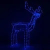 Foxter Vánoční LED Sob s pohyblivou hlavou, 130 cm modrá Náhled obrázku produktu 4