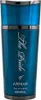 A product shot of a blue perfume bottle. Voir les images du produit