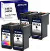 A product shot of multiple ink cartridges and their packaging. Produktbild-Vorschau