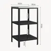 Outdoor Standregal ’Bolognano’ 92x50x50 cm Schwarz/Silber Produktbild-Vorschau 3