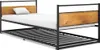 vidaXL Ausziehbett Schwarz Metall 90x200 cm -  Betten & Produktbild-Vorschau 2