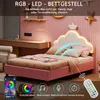 Łóżko dziecięce Fortuna Lai RGB LED 90x200cm różowy Podgląd zdjęcia produktu 4