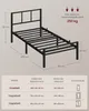 VASAGLE Metallbett 90 x 200 cm, stabiler Bettrahmen mit Produktbild-Vorschau 9