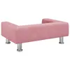 Lit pour chien rose 70x45x26,5 cm velours Voir les images du produit 5