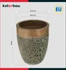 KOTARBAU® Doniczka wysokość 30 cm ⌀ 25 cm Doniczka złota Podgląd zdjęcia produktu 3