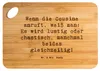 Mr. & Mrs. Panda jausenbrett Spruch Cousine Abenteuer - Produktbild-Vorschau 1