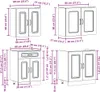 4-tlg. Küchenschrank-Set Kalmar Altholz-Optik Holzwerkstoff Produktbild-Vorschau 8