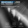 Close-up of fabric with steam effects and feature icons. Produktbild-Vorschau
