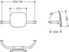 HEWI 805.51.917 98 Rückenstütze, WA = 230mm Produktbild-Vorschau 2