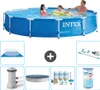 Intex Rundrahmen-Schwimmbecken – 366 x 76 cm – Blau – Produktbild-Vorschau 1