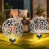 LED Solar-Steckleuchte, Lichteffekt, antik silber, H 41 cm Produktbild-Vorschau 4