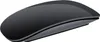 A black computer mouse on a white background. Produktbild-Vorschau
