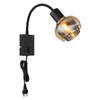 GLOBO 54309WB TOKKI Wandleuchte Metall schwarz matt, 1x E14 Produktbild-Vorschau 3