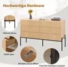 Komoda STILVORA s 3D texturou a 6 zásuvkami, úložná komoda, Náhled obrázku produktu 5