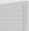A close-up view of a white wooden louvered panel, likely part of a room divider or shutter. Produktbild-Vorschau