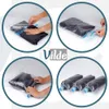 Collage showing the steps of using vacuum seal bags for clothing storage. Podgląd zdjęcia produktu