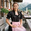 Dirndlbluse Trachtenbluse Bluse auch für Gastronomie Dirndl Produktbild-Vorschau 9