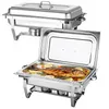 2er Pack Chafing Dish Buffet Set,9L Rechteckige Catering Produktbild-Vorschau 3