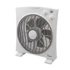 A white box fan with a gray grill and controls. Anteprima dell’immagine prodotto